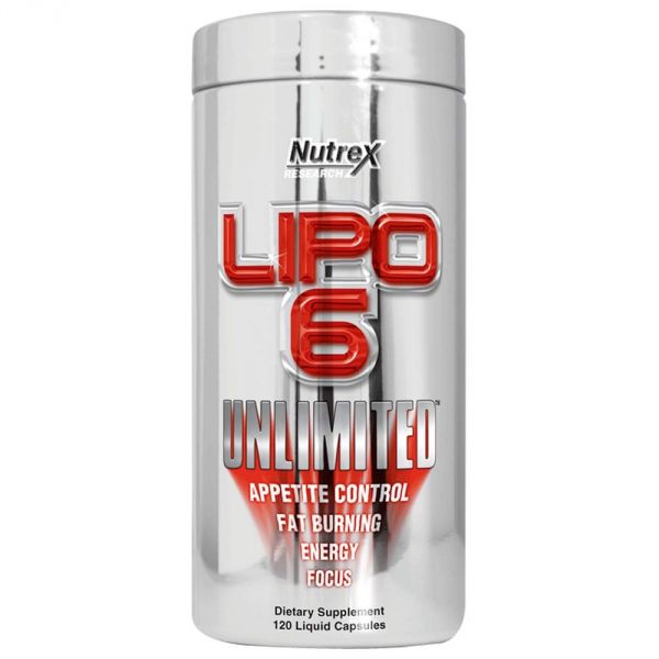LIPO 6 Unlimited - 120 Cápsulas - Nutrex